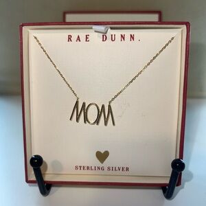 Rae Dunn Sterling Silver 'MOM' Necklace